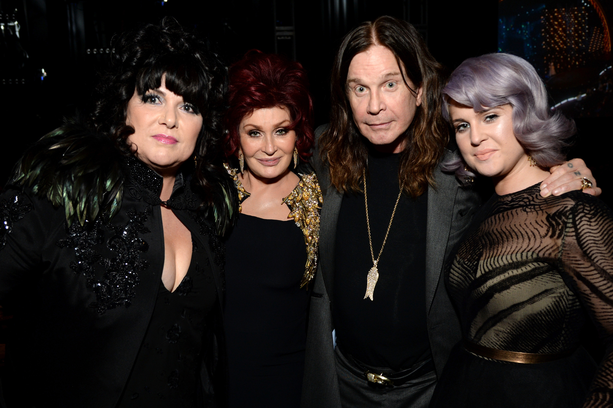 Ozzy Osbourne, Sharon Osbourne, Ann Wilson and Kelly Osbourne