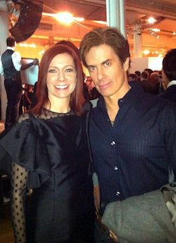 Derrick Damions. And Carrie Preston at a Benefit. I'm a huge fan of 