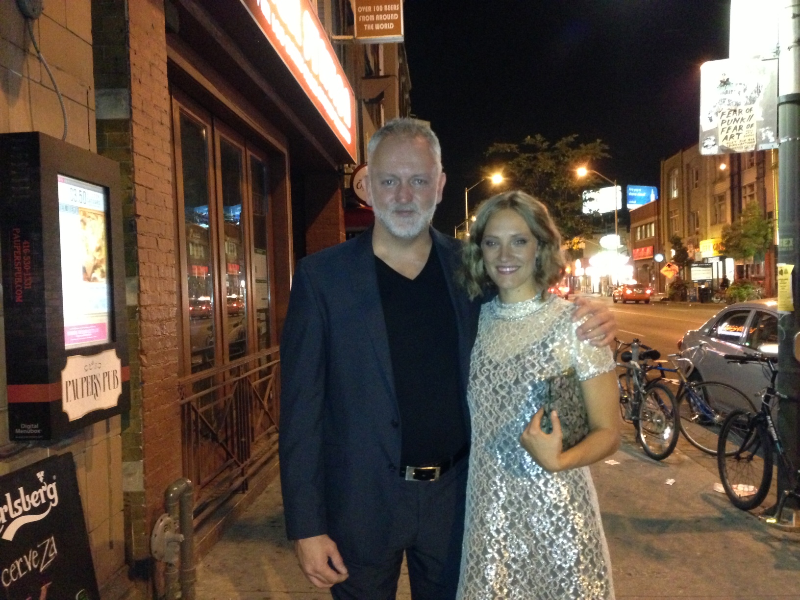 With Alexia Rasmussen after the Proxy premiere at TIFF in Toronto