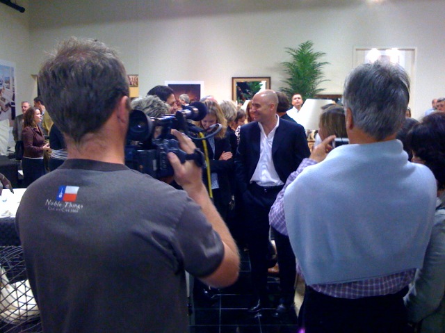 Shooting Andre Agassi at release of new furniture line.