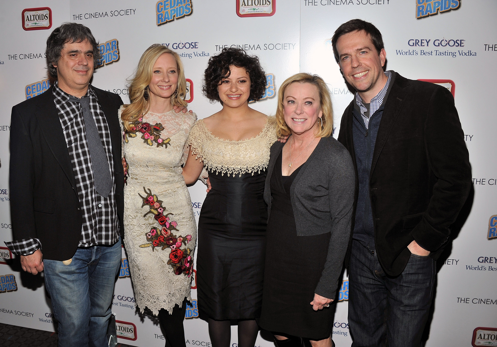 Anne Heche, Miguel Arteta, Alia Shawkat, Ed Helms and Nancy Utley at event of Cedar Rapids (2011)