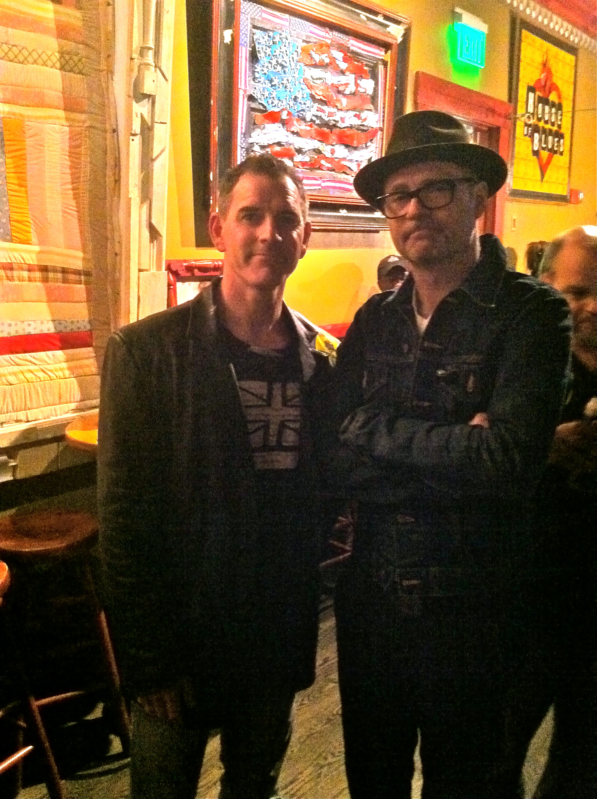 Two Canadians in Anaheim .... Gord Downie after a rect Hip show.