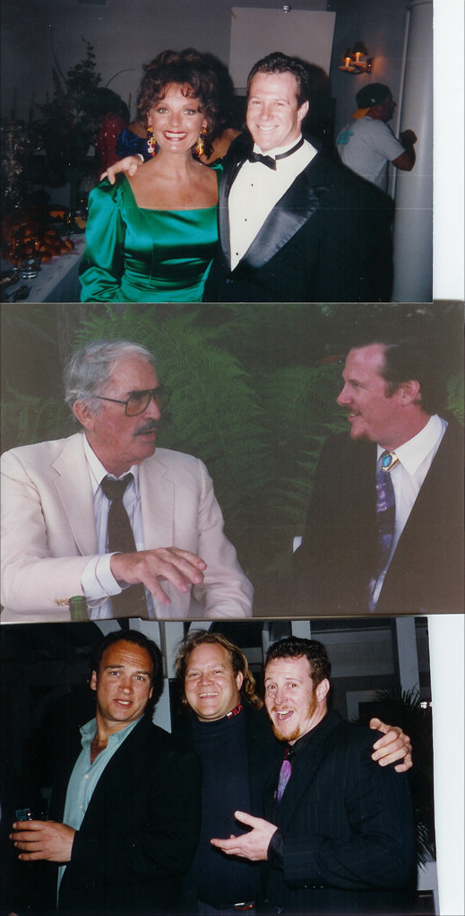 1. Allen Rubin with Dawn Wells of Gilligan's Island. (I always loved her more than Ginger!) during the filming of COLUMBO. 2. Gregory Peck (THE GREAT) telling me acting stories at the wedding of Gina Belafonte and Scott McCray, with the presence of Harr