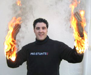 Publicity photo for World Record Full Body Burn Attempt 2003