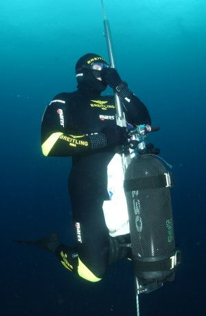 At 50m Depth, Nice. Official UK No Limits Freediving Champion (76m) / Underwater Swimming Specialist