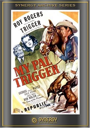 Roy Rogers, Dale Evans, George 'Gabby' Hayes and Trigger in My Pal Trigger (1946)