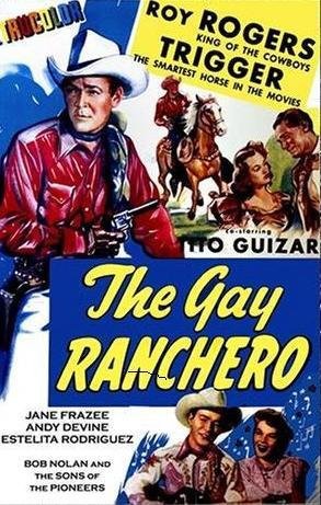 Roy Rogers, Jane Frazee and Trigger in The Gay Ranchero (1948)