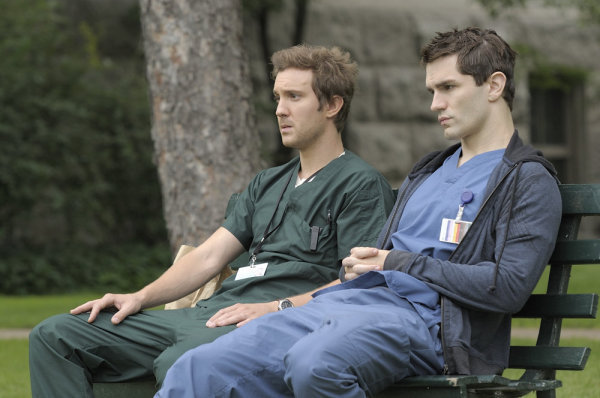 Still of Sam Huntington and Sam Witwer in Being Human (2011)