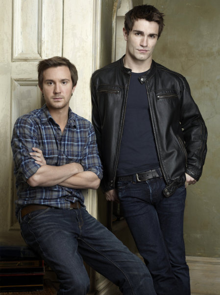 Still of Sam Huntington and Sam Witwer in Being Human (2011)