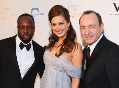 Kevin Spacey, Wyclef Jean and Petra Nemcova