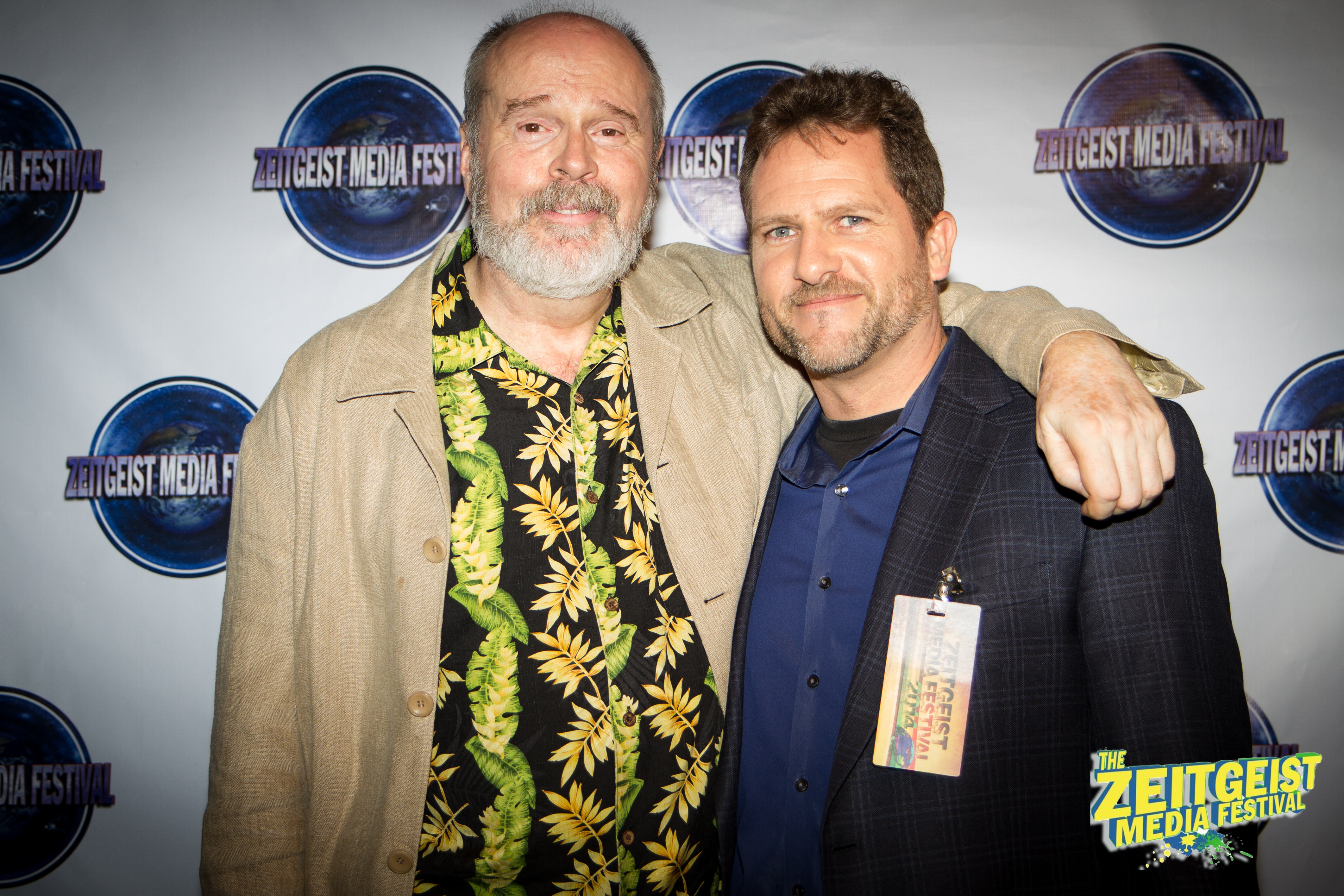 Rick Overton and Dutch Merrick at the Zeitgeist Media Festival 2014