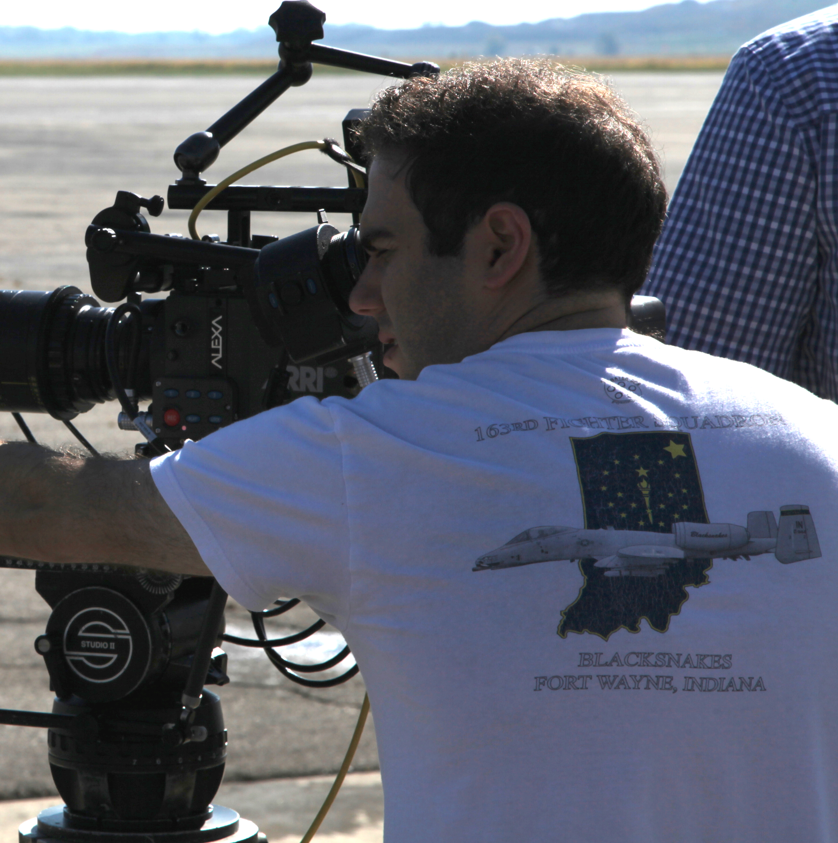 Director Michael B. Chait shooting Where Heroes Have Flown (2013)