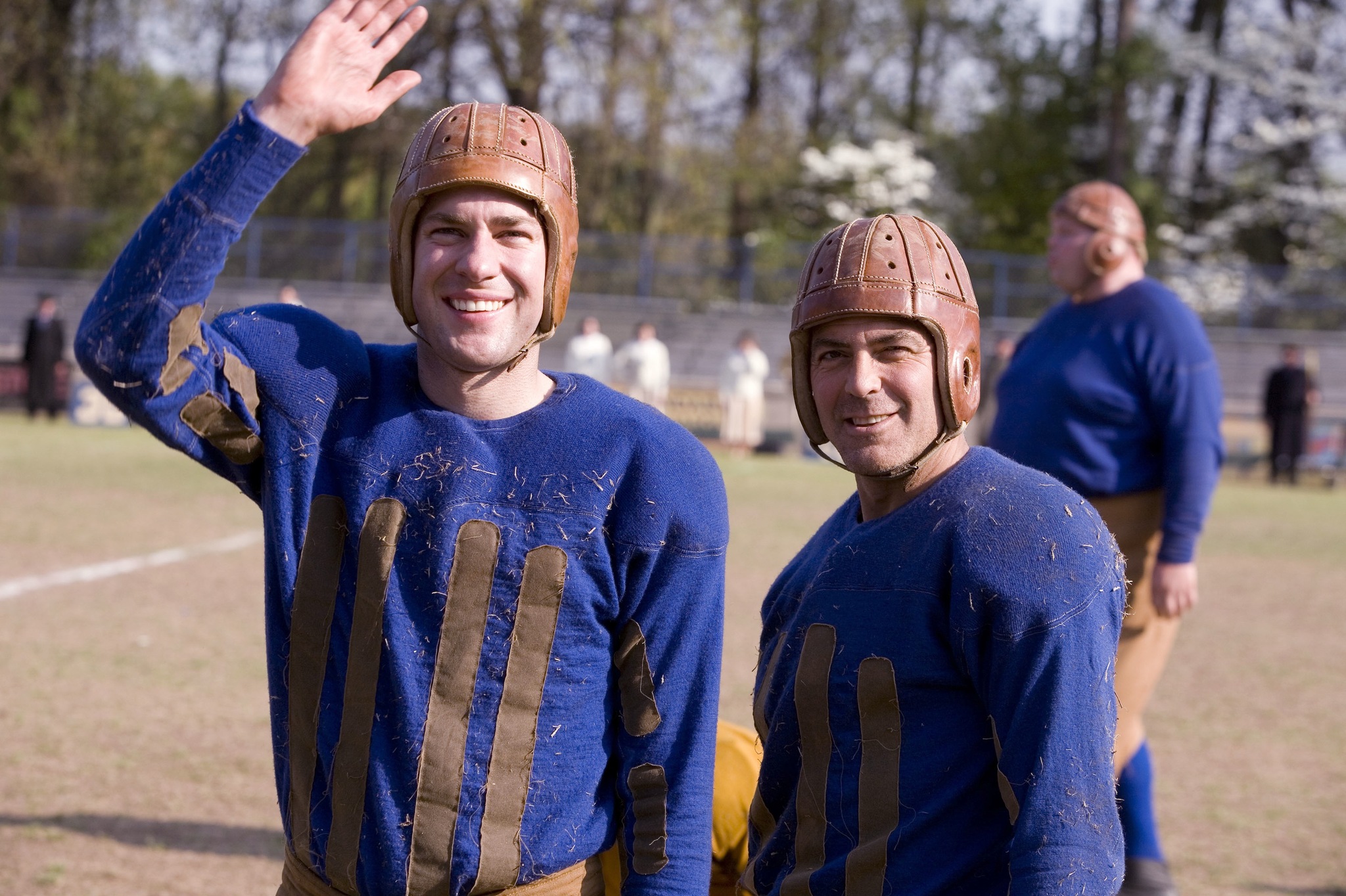 Still of George Clooney and John Krasinski in Leatherheads (2008)