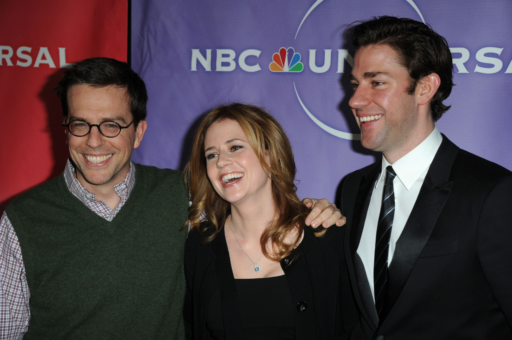 Jenna Fischer, John Krasinski and Ed Helms