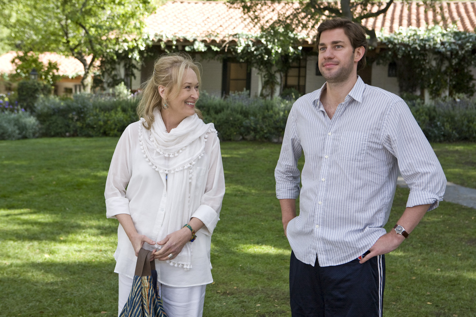 Still of Meryl Streep and John Krasinski in Tai... sudetinga (2009)