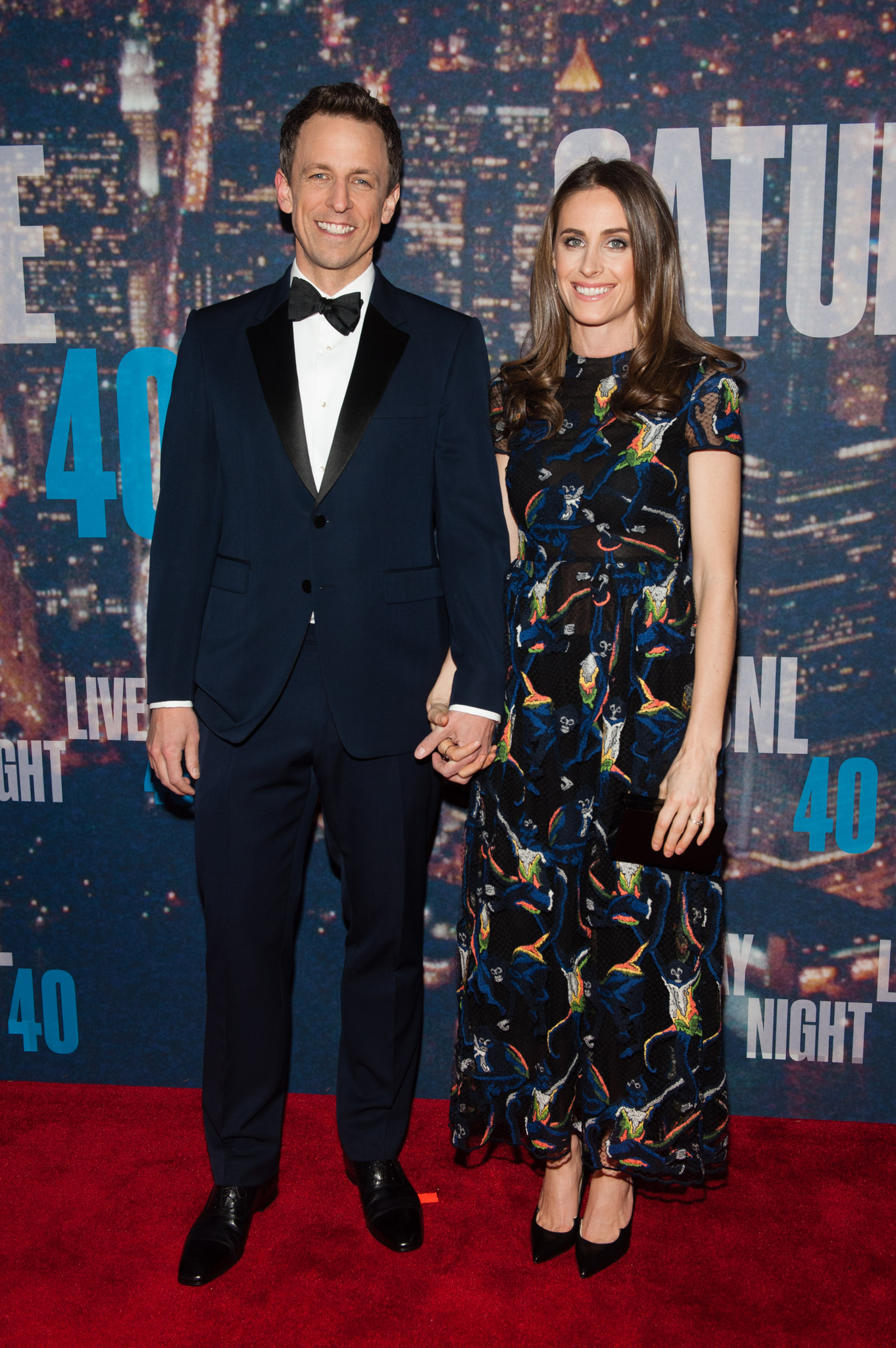 Seth Meyers and Alexi Ashe at event of Saturday Night Live: 40th Anniversary Special (2015)