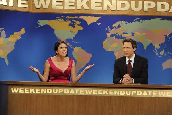 Still of Seth Meyers and Cecily Strong in Saturday Night Live (1975)
