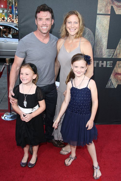 Terry Notary and his family at the Rise of the Planet of the Apes premier.