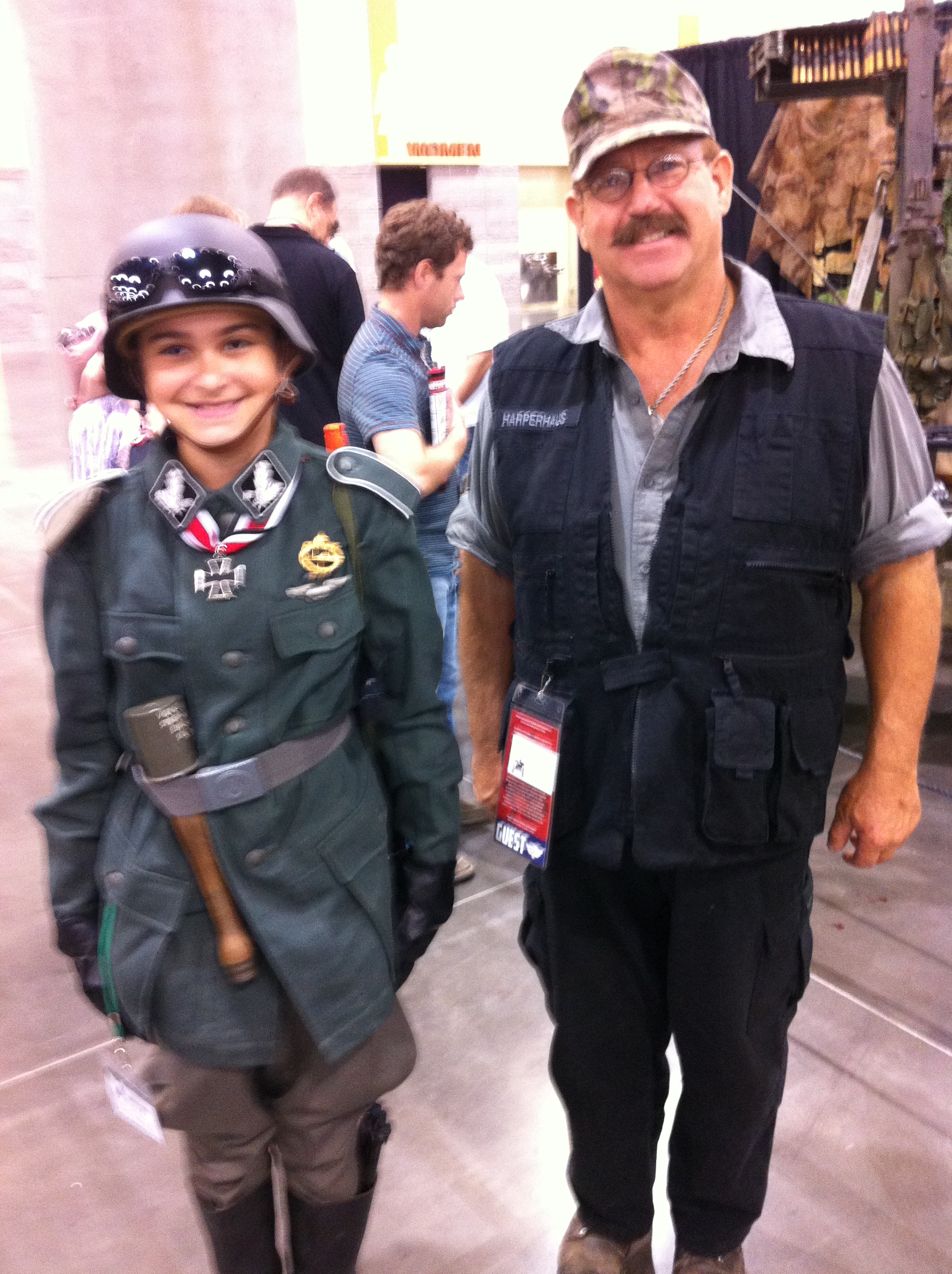 Super Fan, River, and his idol Gary Harper. River is also a fan of Valkyrie.