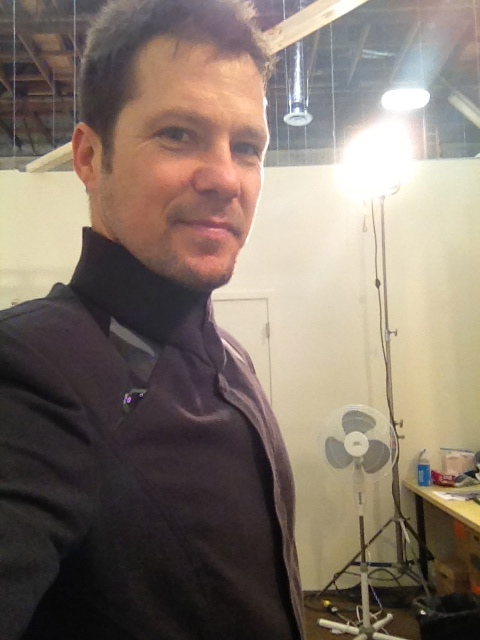 Wardrobe fitting for Star Trek.