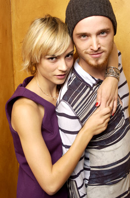 Aaron Paul and Samaire Armstrong