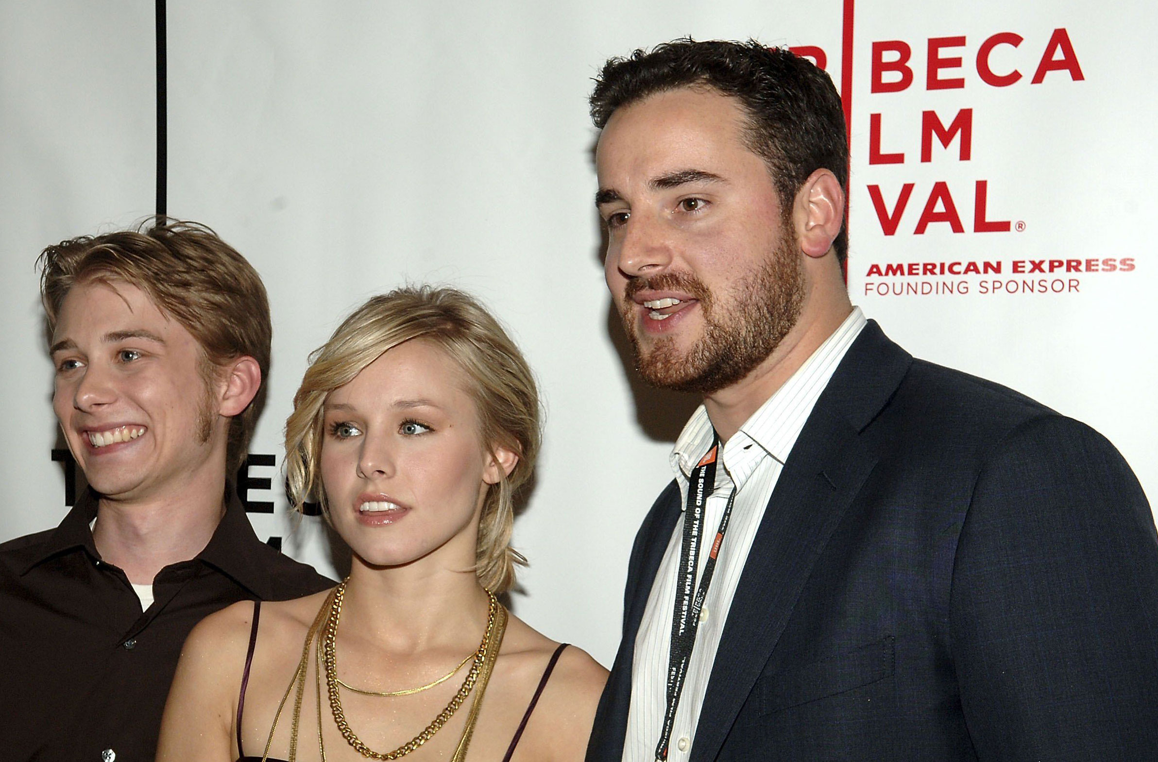 Lou Taylor Pucci, Kristen Bell, and Director Theo Avgerinos. Premiere of 