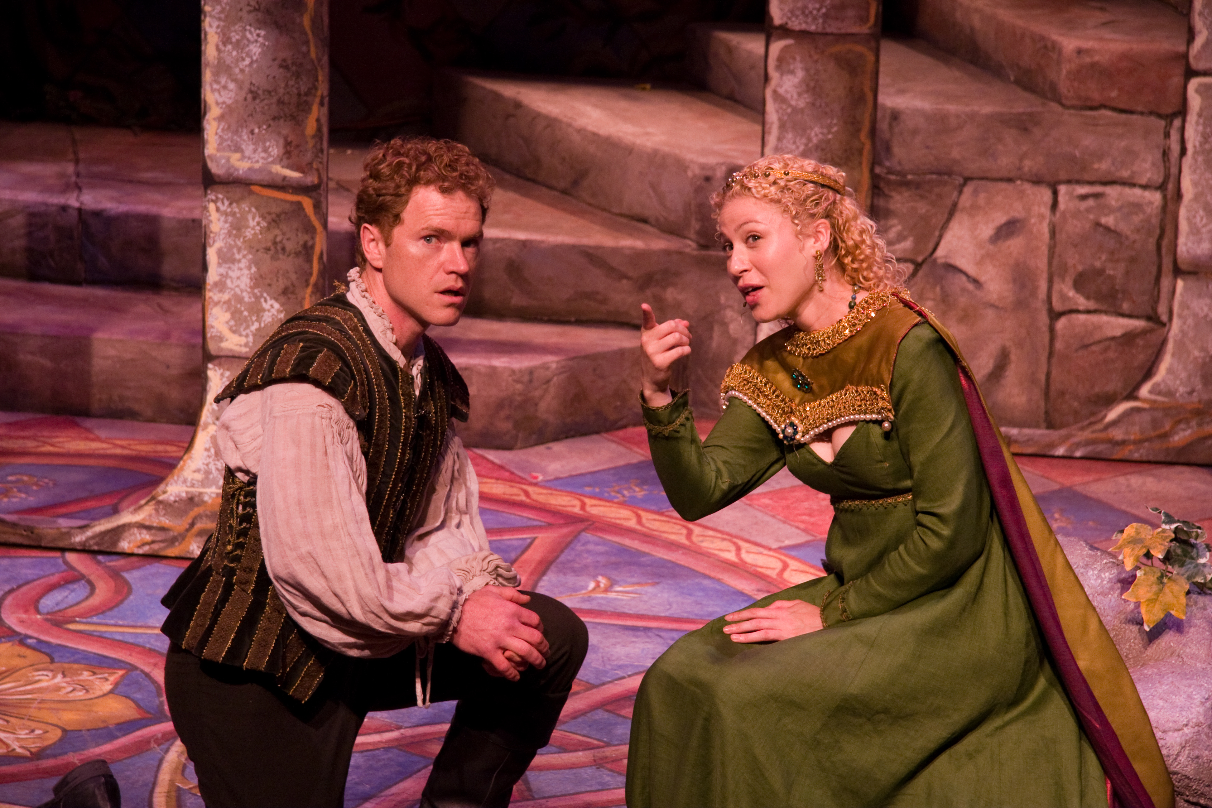 Camelot at Pennsylvania Center Stage, Clark Carmichael (Arthur), Margaret Robinson (Gwenevere)
