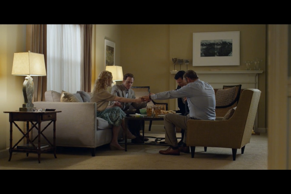 House of Cards Season 1 episode 3 Clark Carmichael, Bill Phillips, Angela Christian & Kevin Spacey