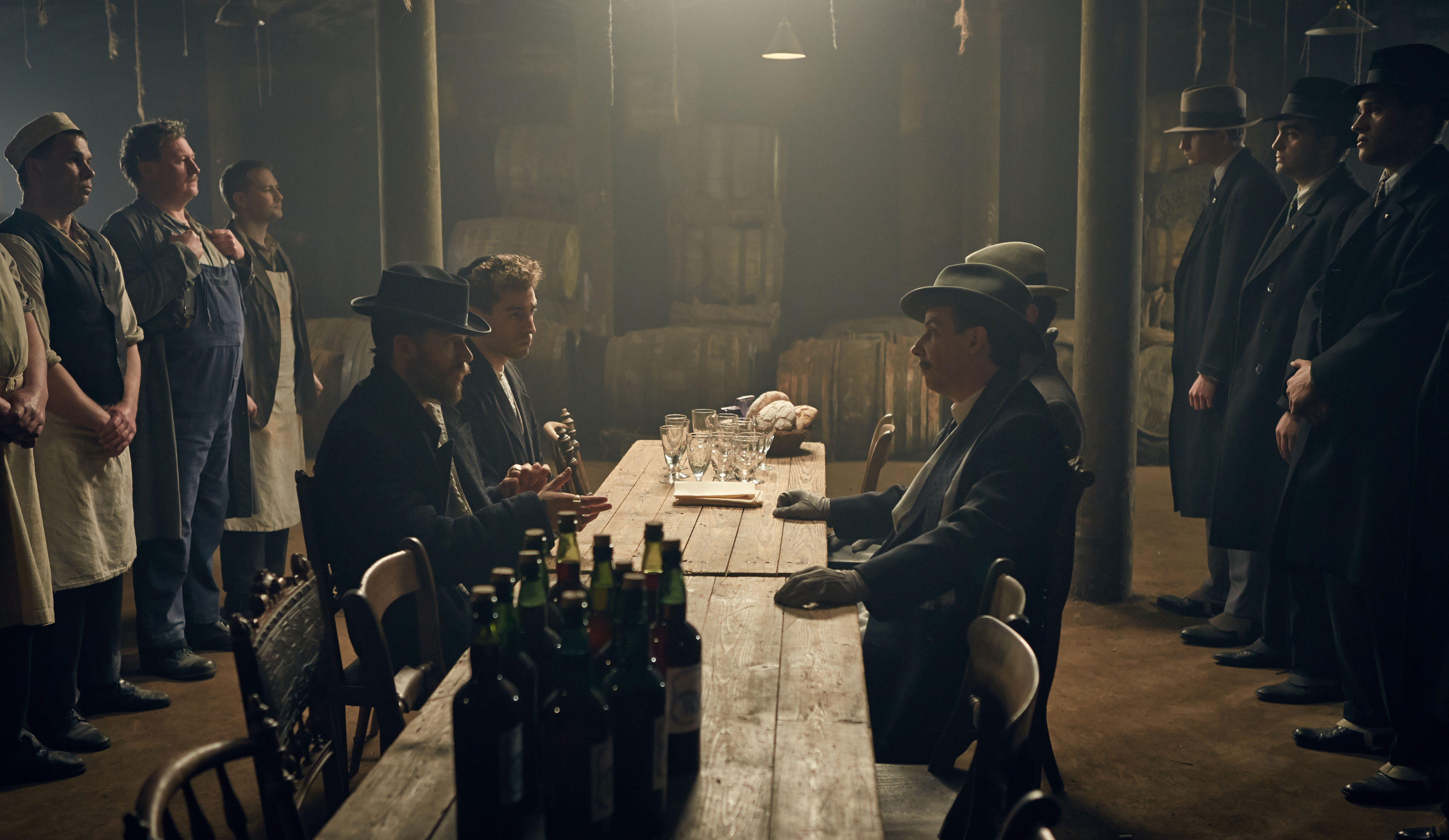 Tom Hardy, Noah Taylor & Adam El Hagar in Peaky Blinders