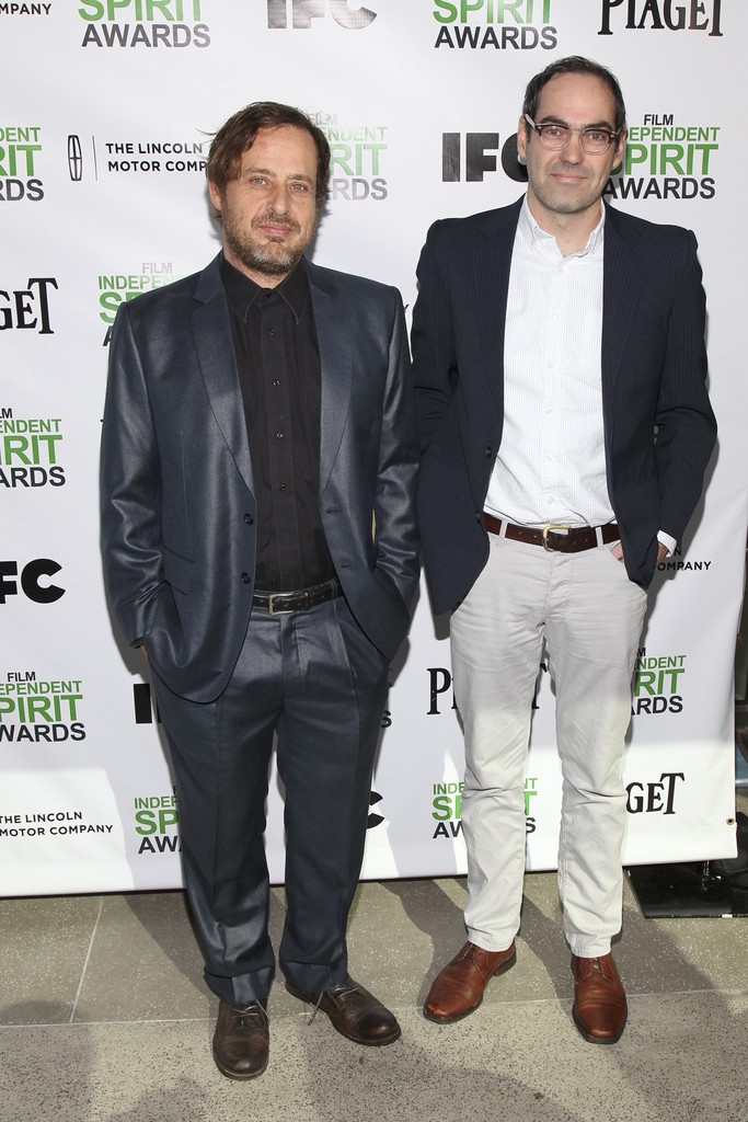 Actor Richmond Arquette (L) and director Chad Hartigan attend the 2014 Film Independent Filmmaker Grant And Spirit Awards Nominees Brunch at BOA Steakhouse on January 11, 2014 in West Hollywood, California.