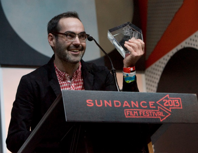 Director Chad Hartigan accepts the Audience Award for Best of NEXT at the 2013 Sundance Film Festival