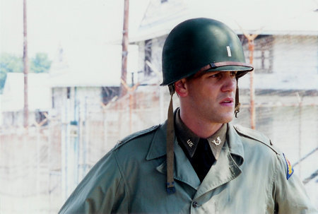 Bryce Lenon as Lt. Selby in the WWII drama 