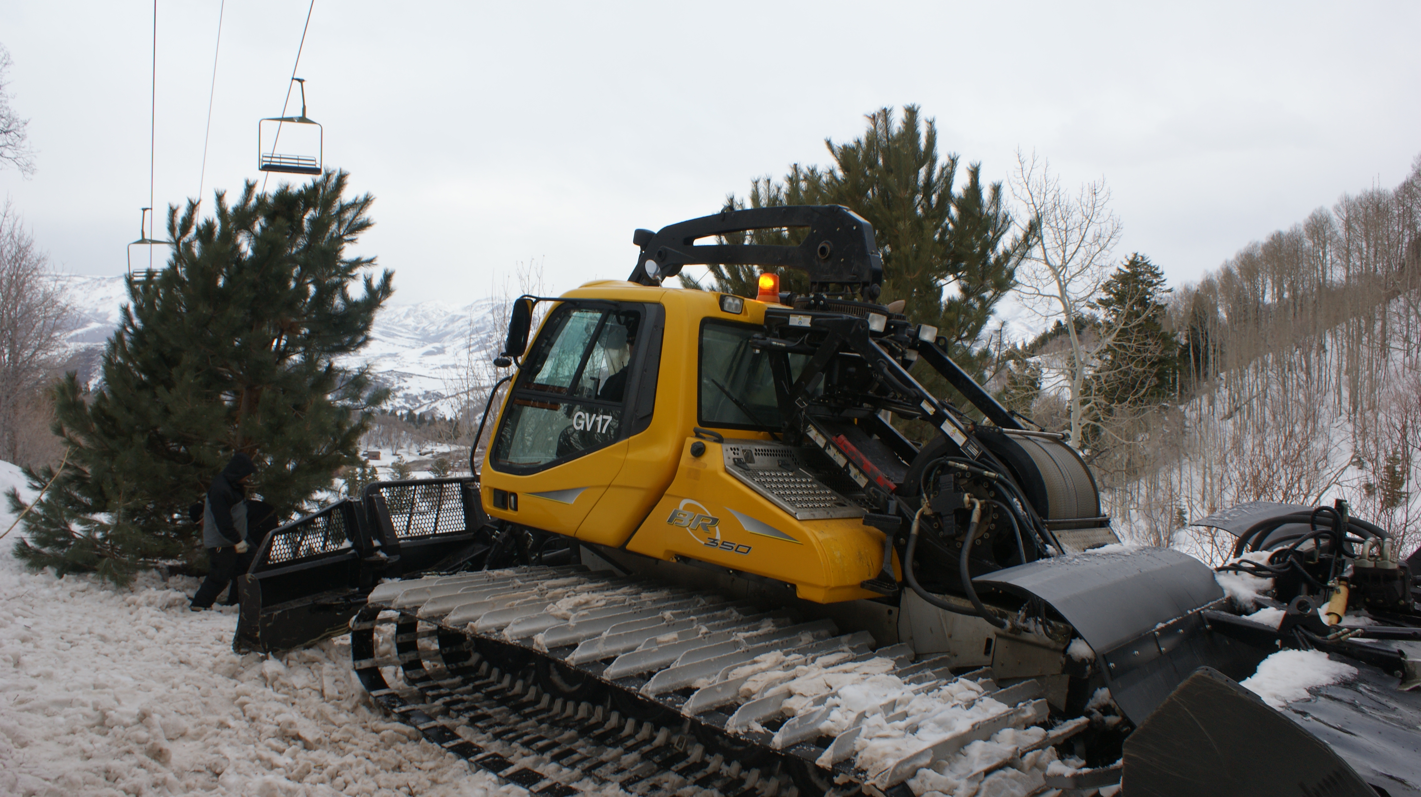 Frozen, building the sets we used Snow Cats as our main piece of equipment to shuttle materials and personnel 2,000' up and down a mountain in Utah's Wasatch Mountain Range.