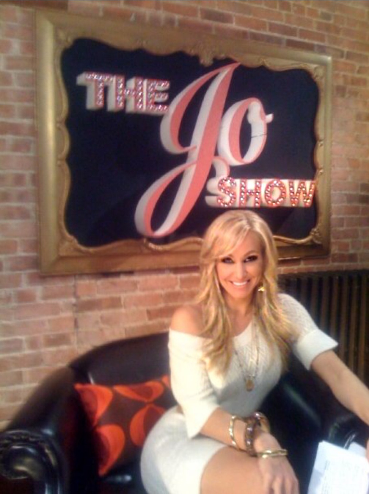 On set of The Jo Show