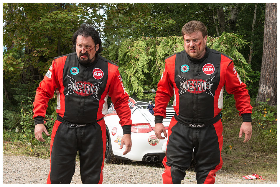 Still of John Paul Tremblay and Robb Wells in Swearnet: The Movie (2014)