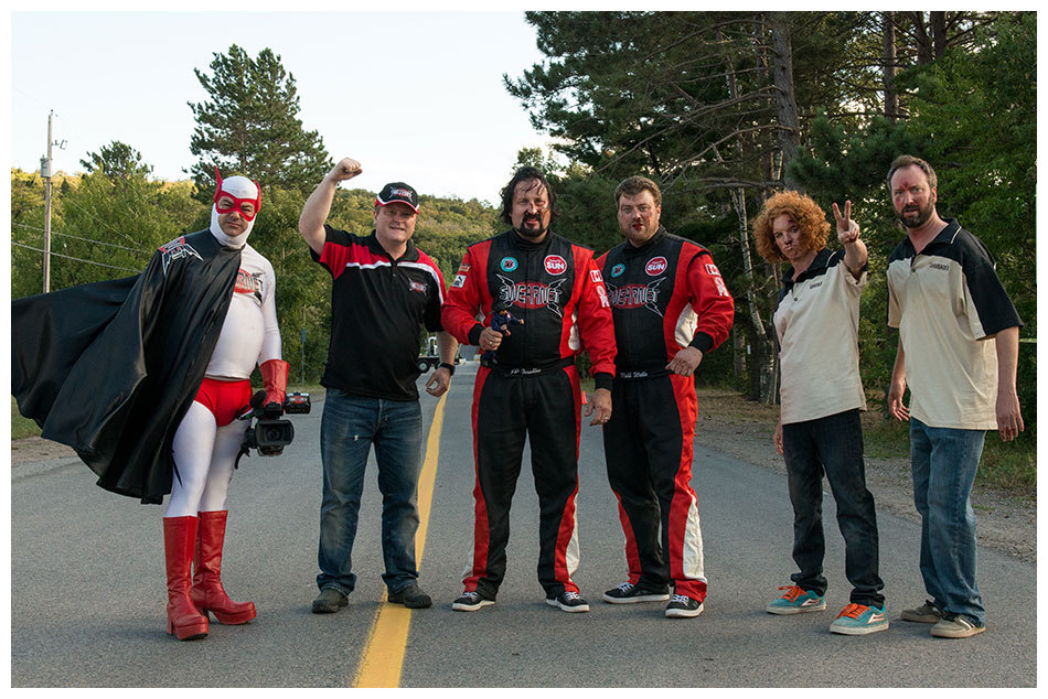 Still of Scott 'Carrot Top' Thompson, Tom Green, John Paul Tremblay, Mike Smith, Robb Wells and Patrick Roach in Swearnet: The Movie (2014)