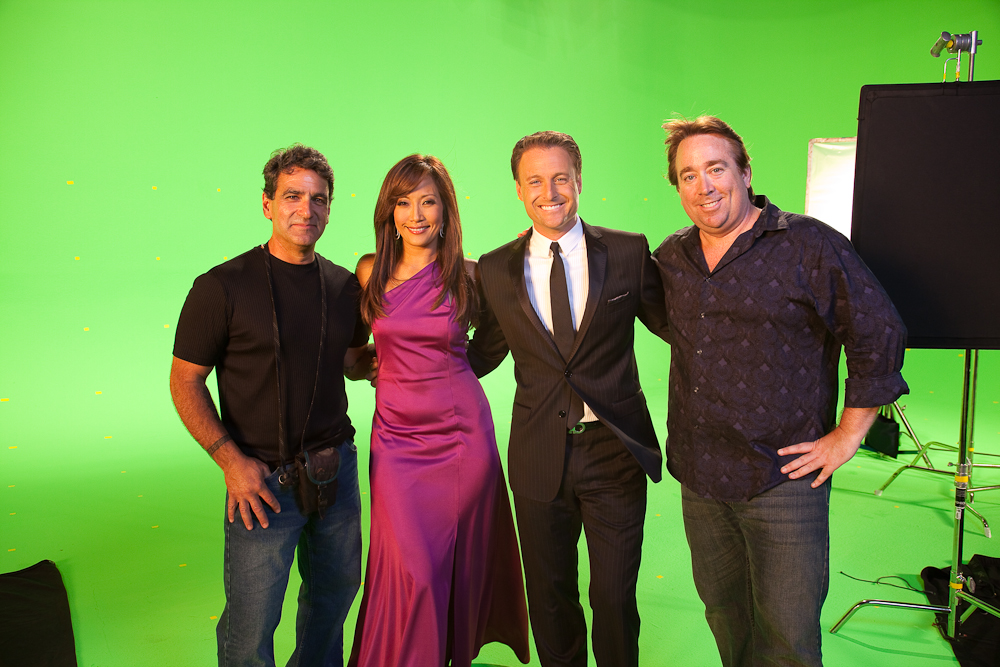 ON THE SET FILMING EMMY SPOT WITH CARRIE ANN INABA & CHRIS HARRISON DIRECTED BY CHRIS GARD