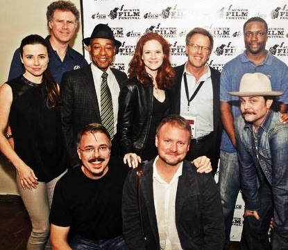 Johnny w/ Director Rian Johnson, Producer Mark Johnson & the cast of Vince Gilligan's Two Face Live Presentation at AFF
