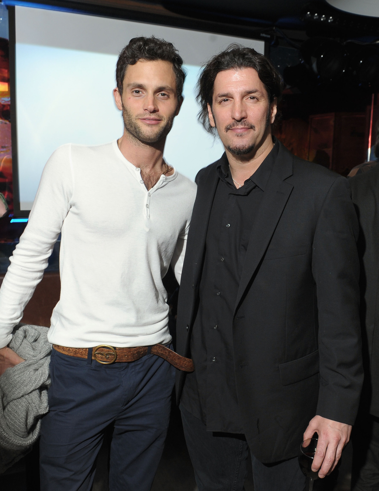 Penn Badgley and Frank Bello at event of Greetings from Tim Buckley (2012)