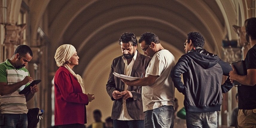 Still of Lebleba, Karim Abdel Aziz and Marwan Hamed in The Blue Elephant (2014)