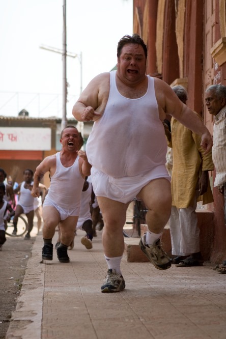 Still of Jason 'Wee Man' Acuña and Preston Lacy in Jackass Number Two (2006)