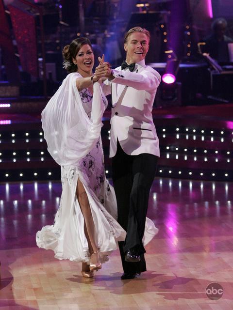 Still of Brooke Burke-Charvet and Derek Hough in Dancing with the Stars (2005)