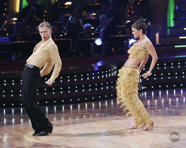 Still of Brooke Burke-Charvet and Derek Hough in Dancing with the Stars (2005)