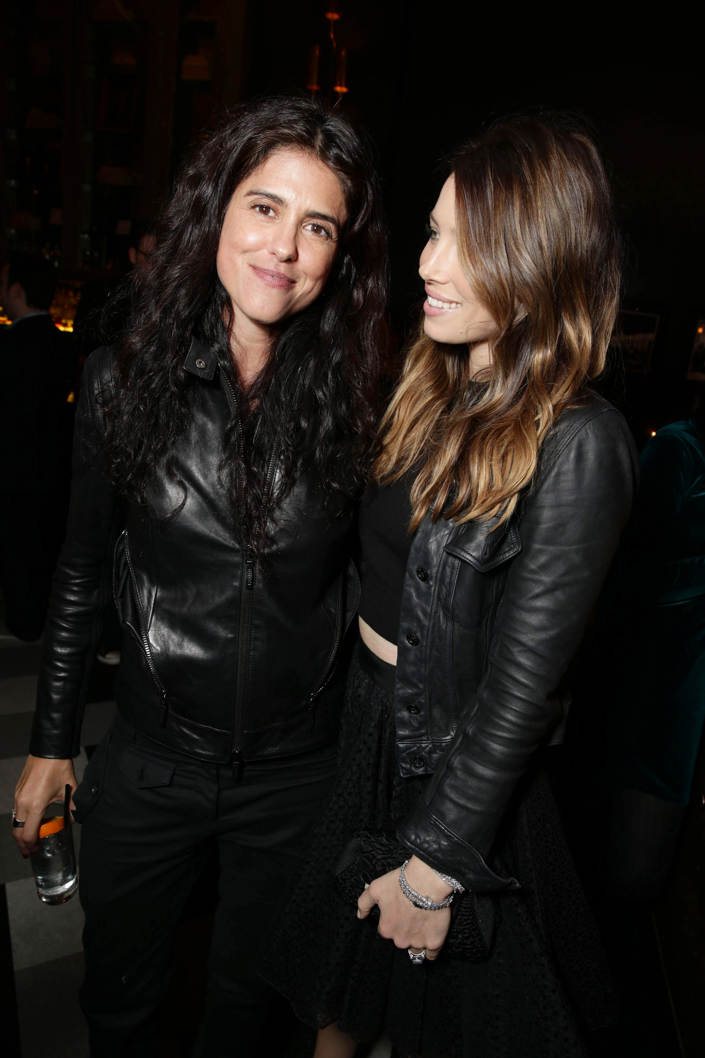 Francesca Gregorini and Jessica Biel at the after party for The Truth About Emanuel
