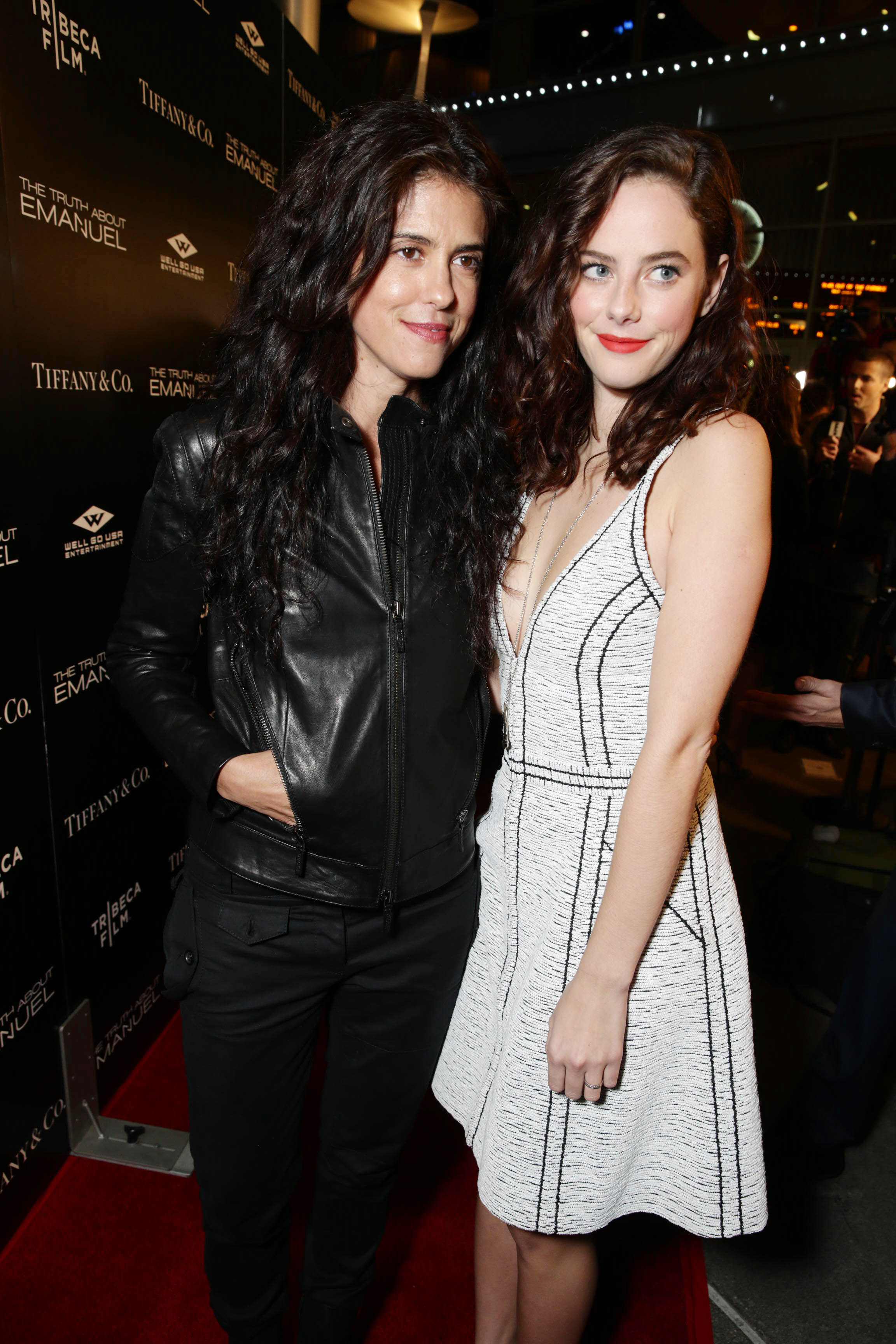 Francesca Gregorini and Kaya Scodelario on the red carpet for The Truth About Emanuel