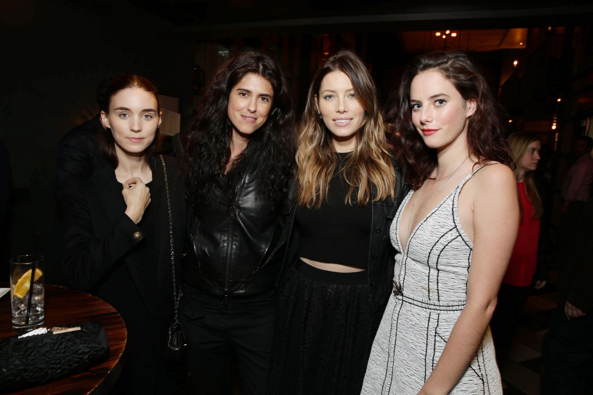 Rooney Mara, Francesca Gregorini, Jessica Biel and Kaya Scodelario at the after party for The Truth About Emanuel