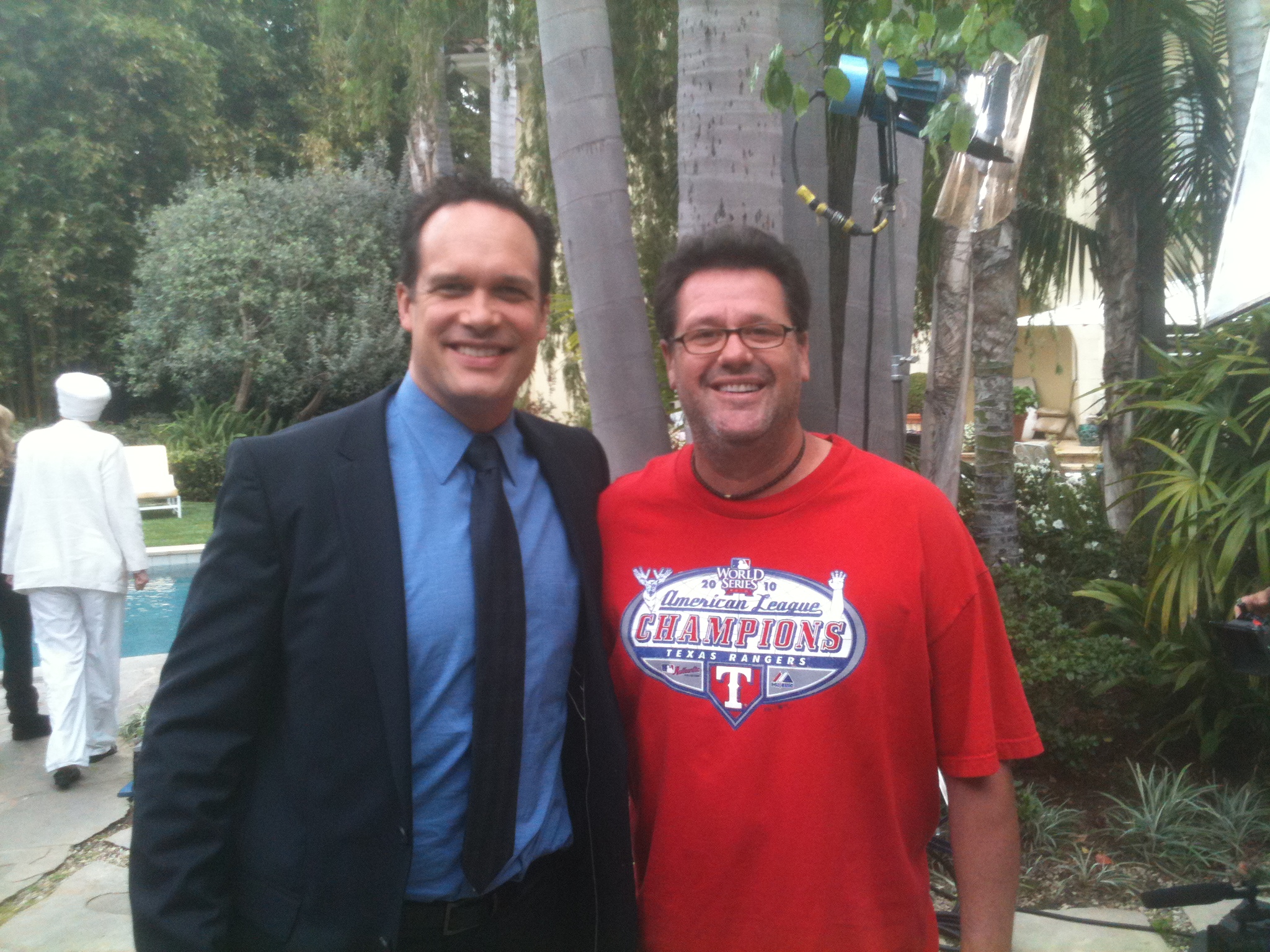 Mr. Diedrich Bader and I on the set of 