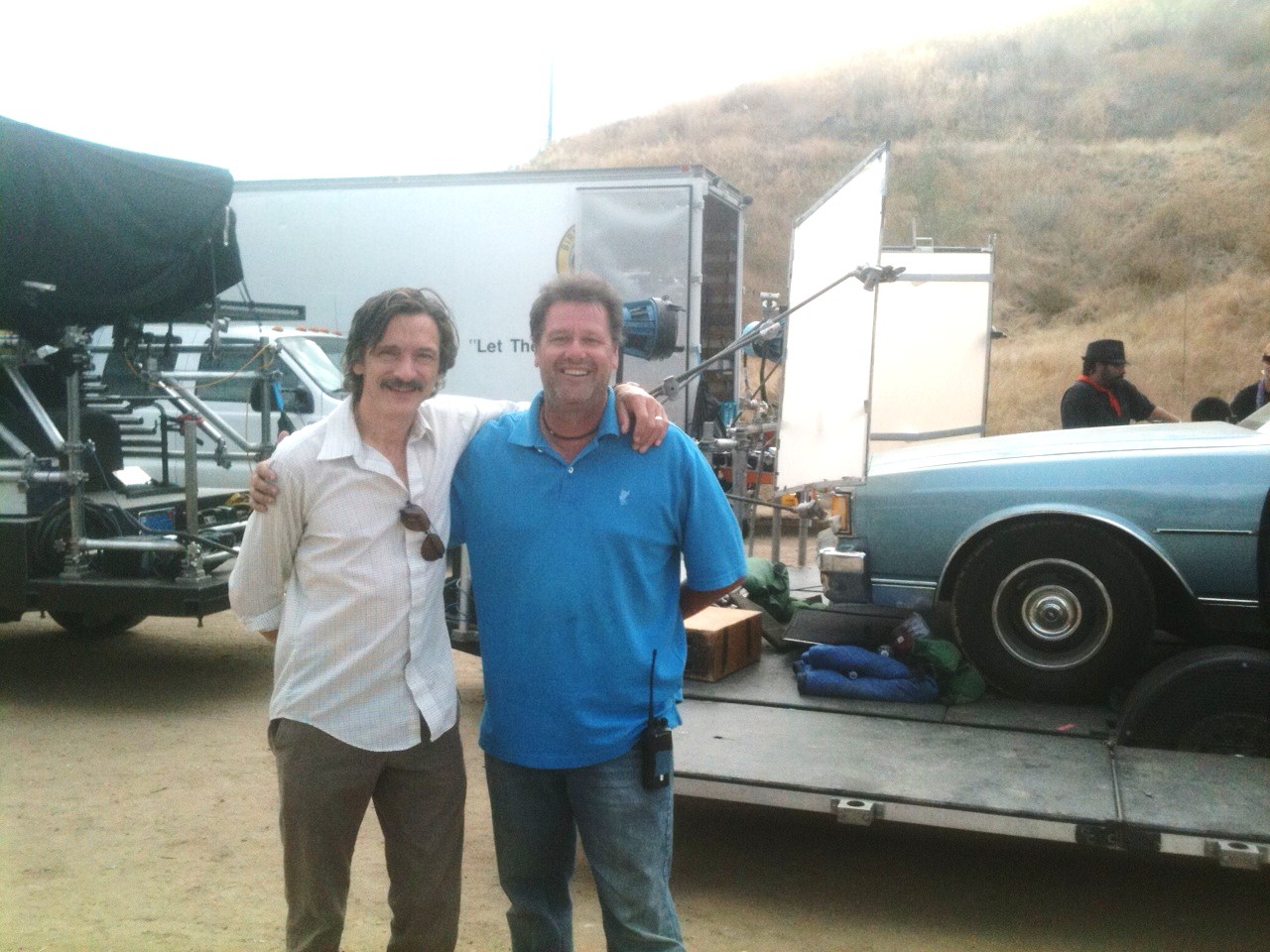 Mr. John Hawkes on the set of 