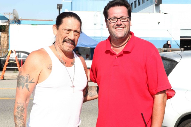 Me and Mr. Danny Trejo on the set of BRO'.