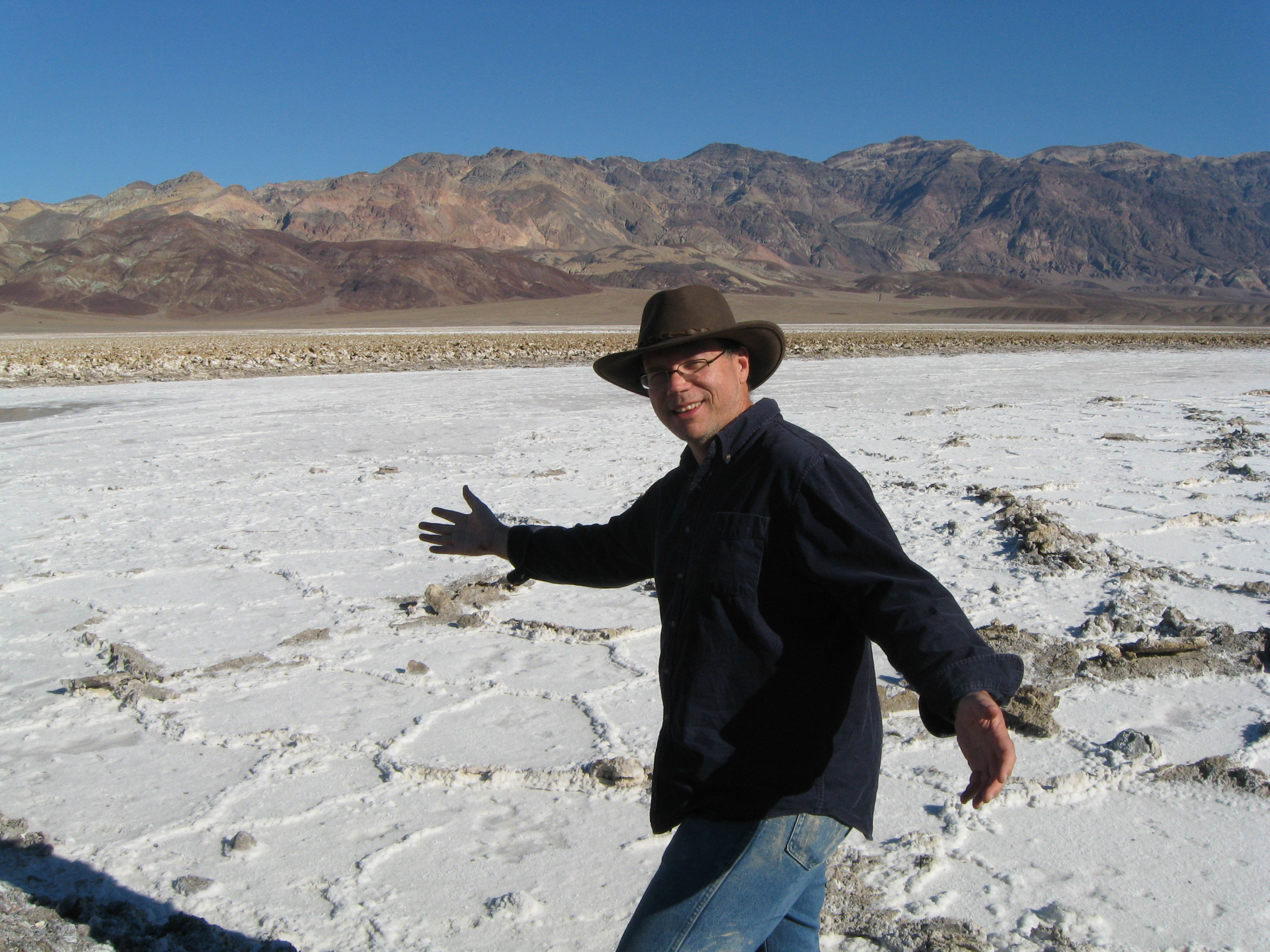 Dana Berry at Death Valley during the filming of 